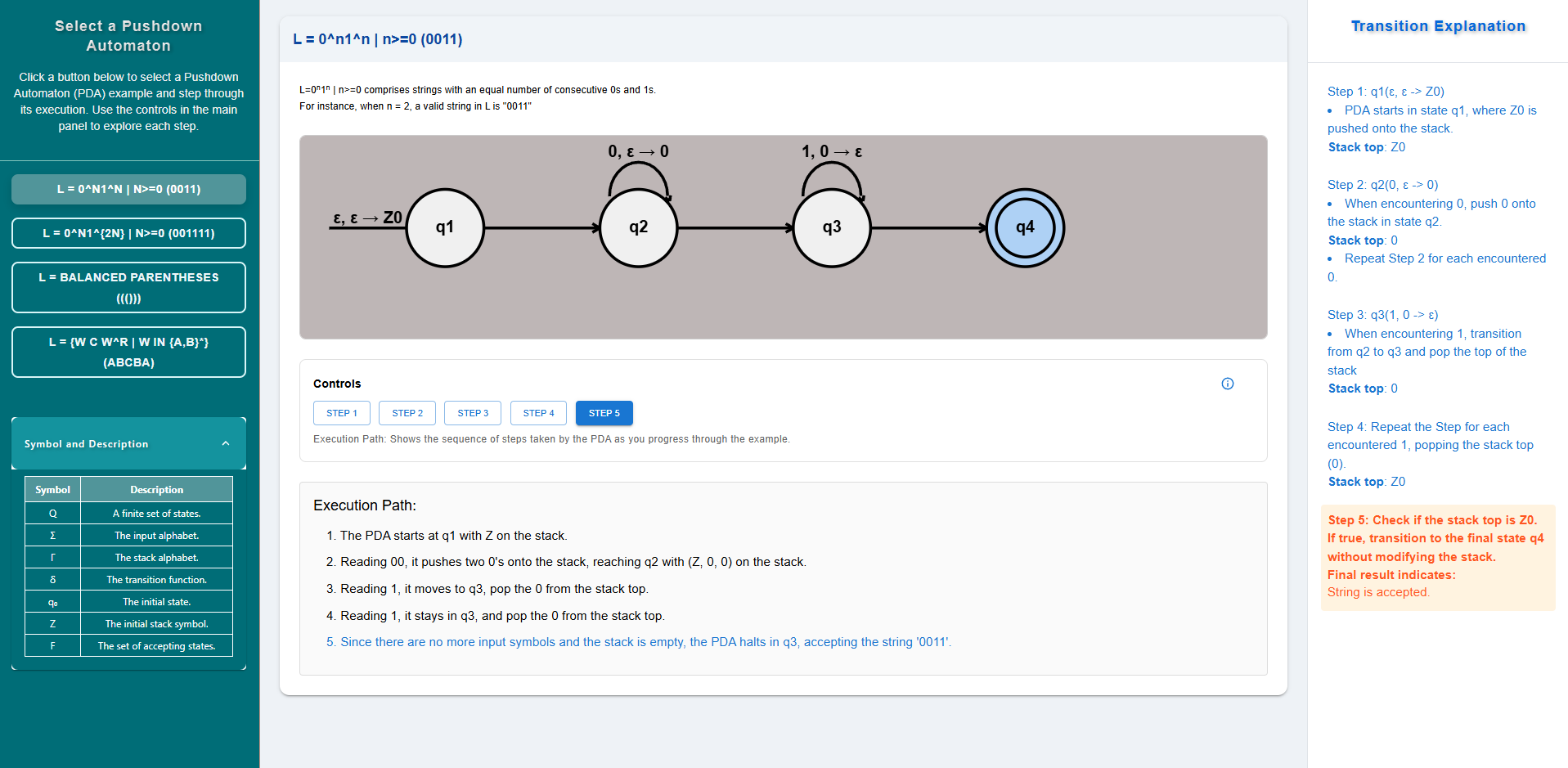 Step 4 — Click through all steps and view full explanations