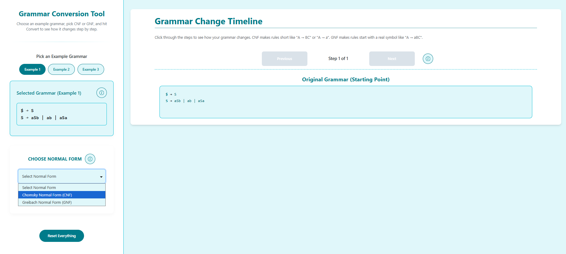 Step 3 — Pick a Conversion Form