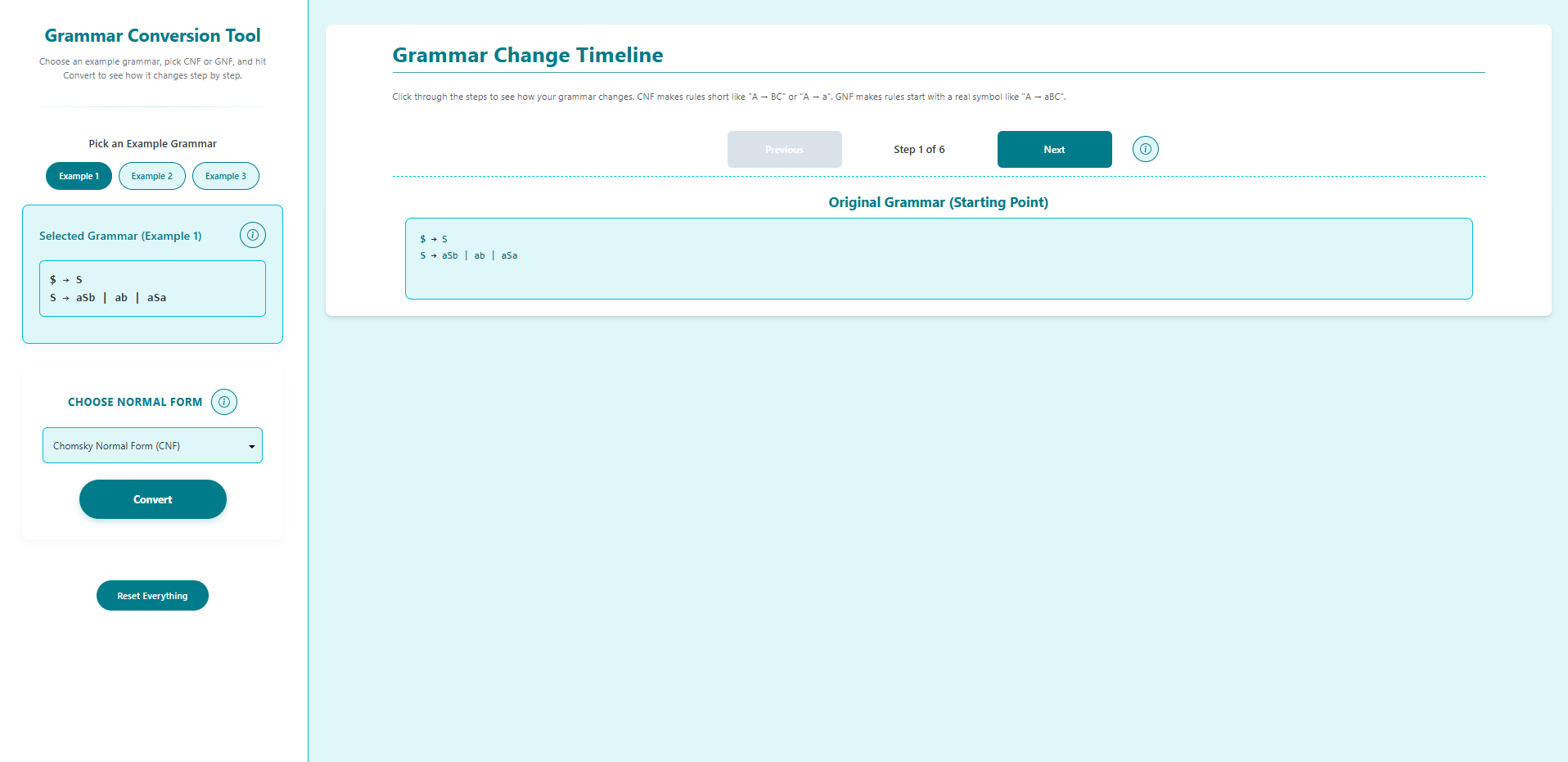 Step 4 — Click Next to view each conversion step