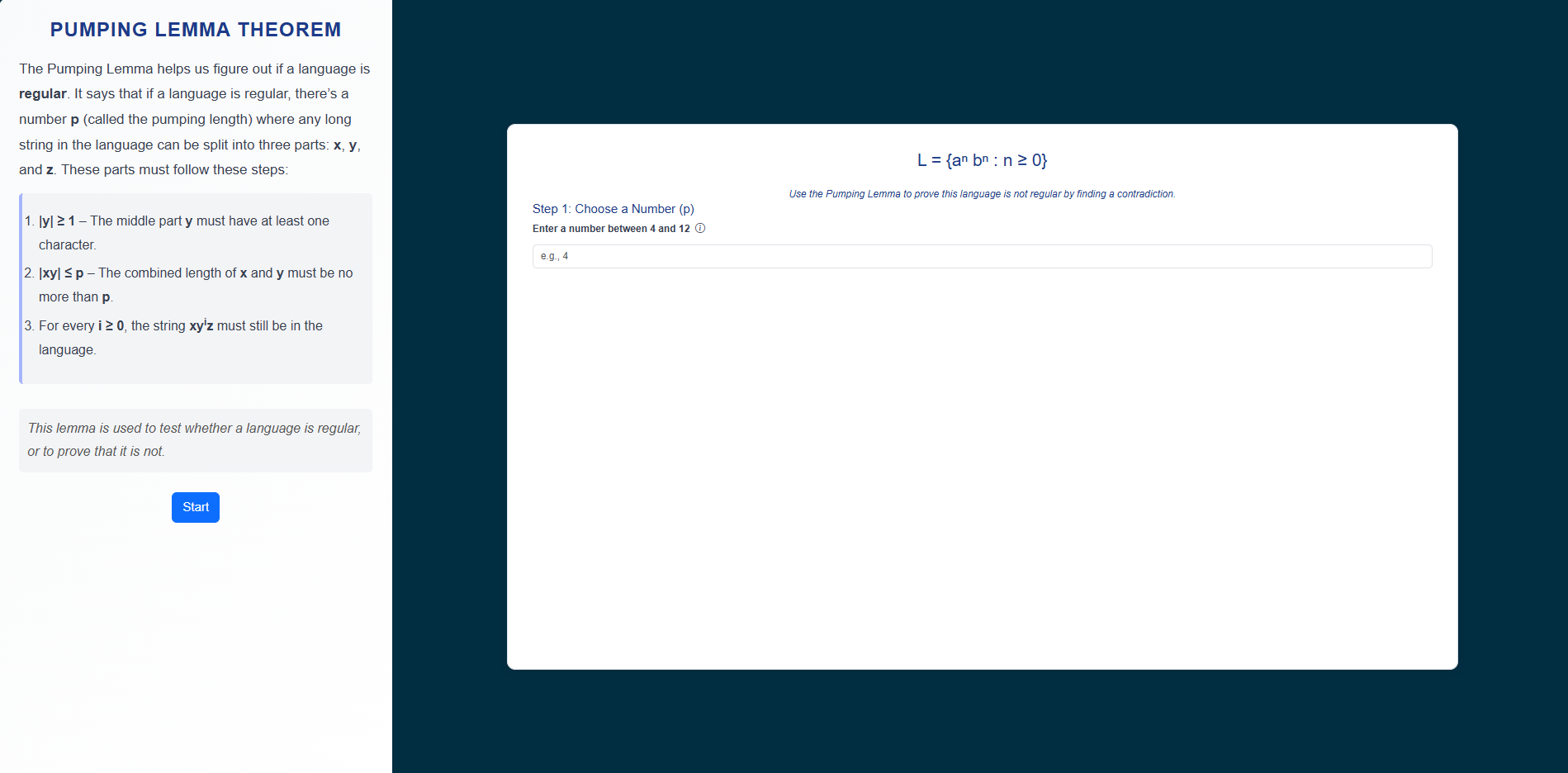 Choose pumping length